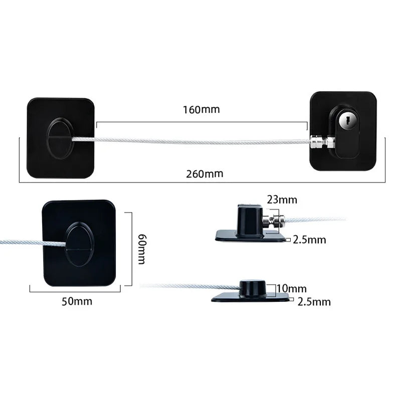 Password Baby Safety Door Window Lock Key for Children Kids