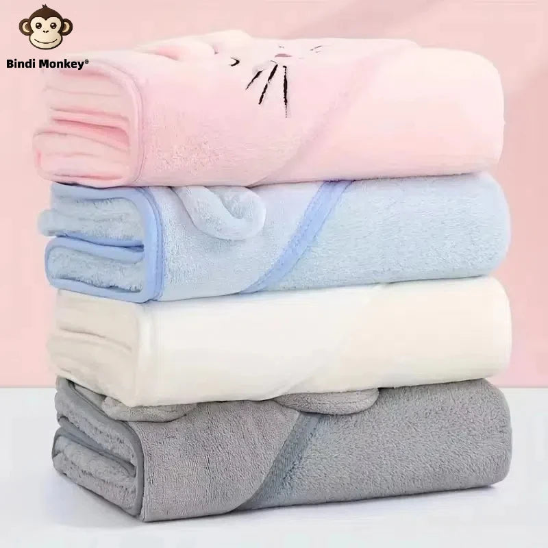 Ultra soft baby bathrobe towel