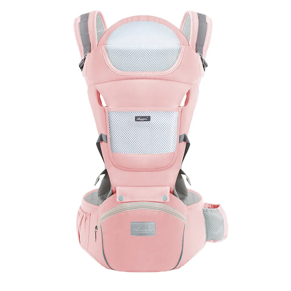 Ergonomic multifuntional hip seat baby carrier