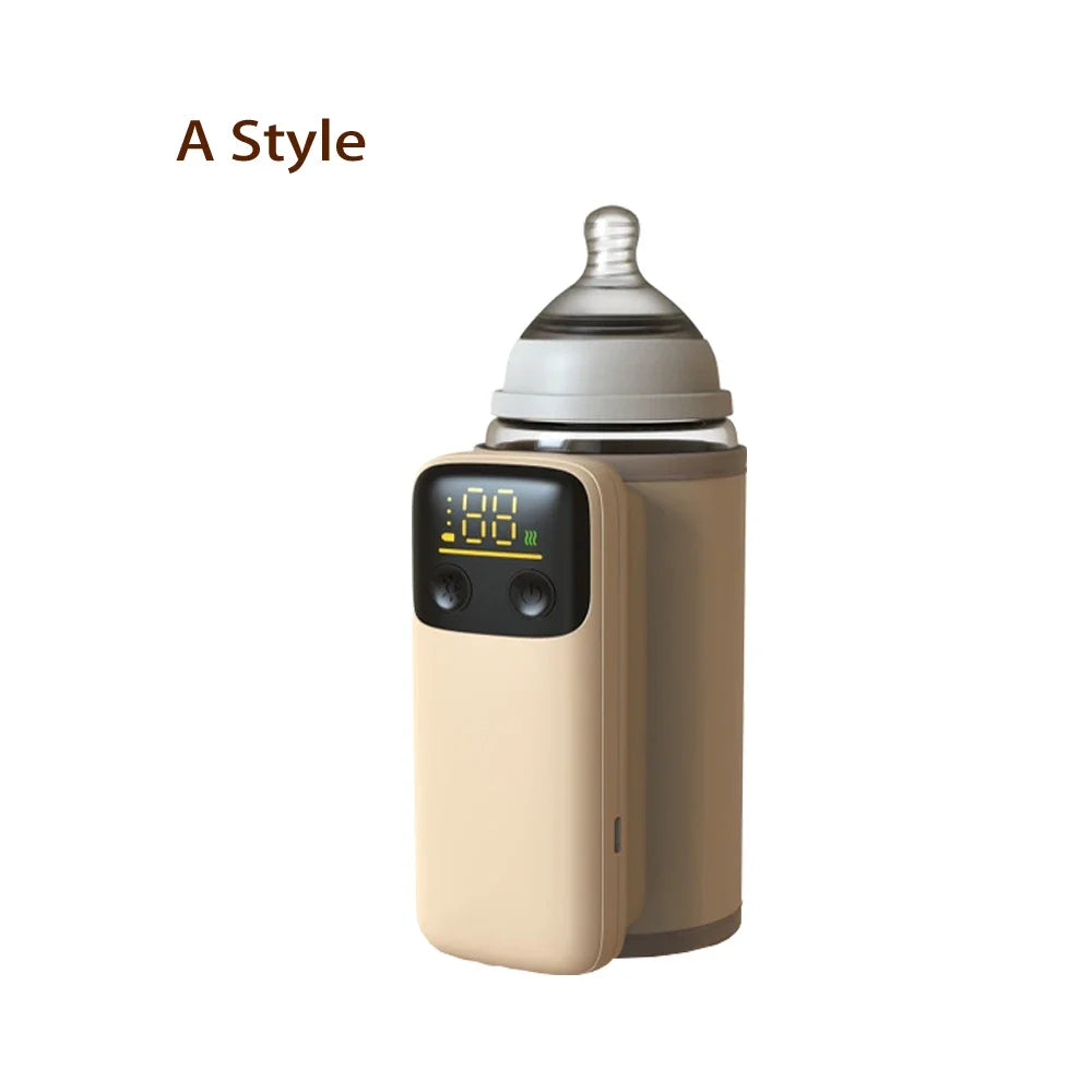 Portable baby bottle warmer with temperature control