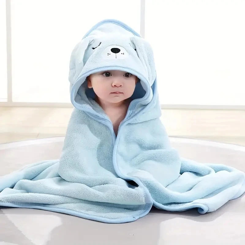 Ultra soft baby bathrobe towel