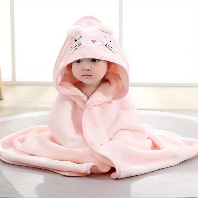 Ultra soft baby bathrobe towel