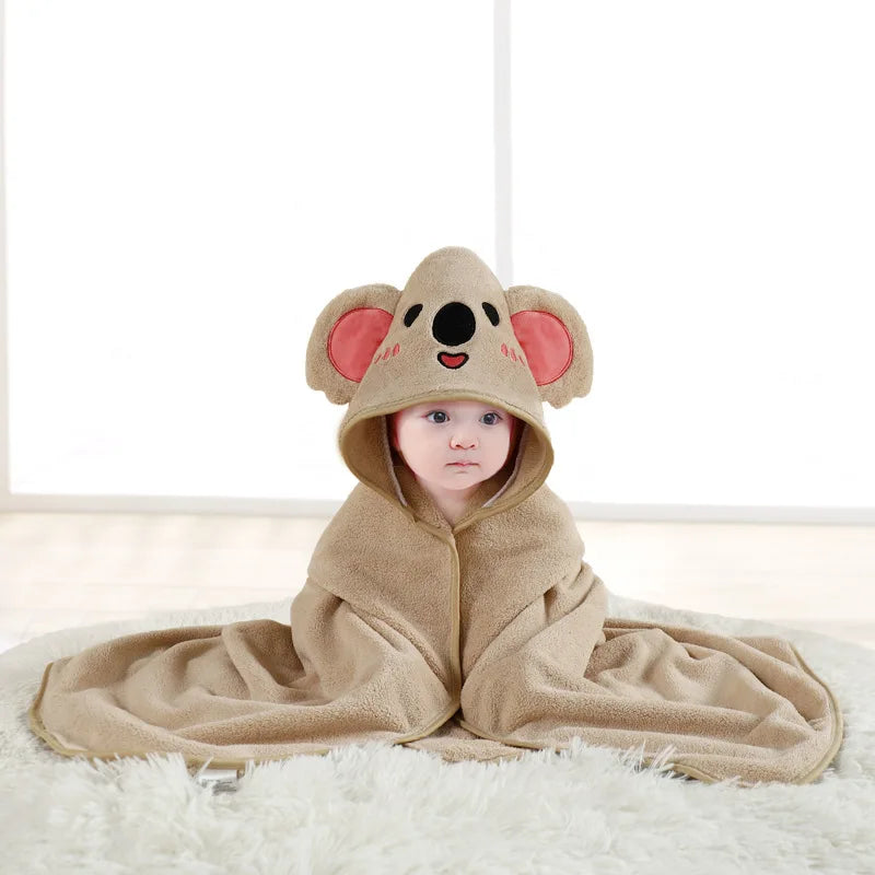 Ultra soft baby bathrobe towel