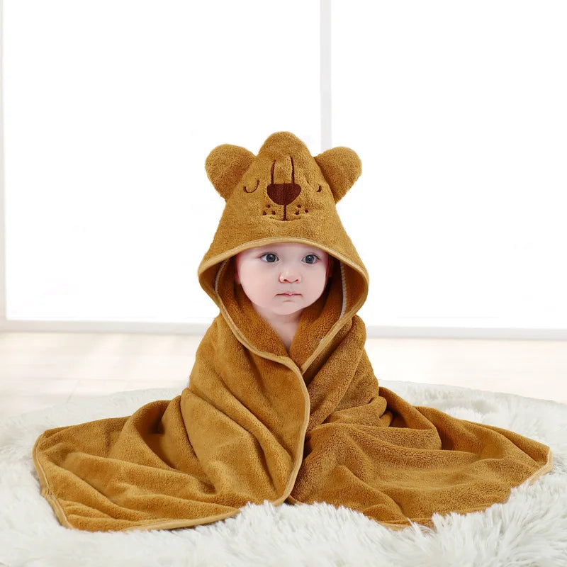 Ultra soft baby bathrobe towel