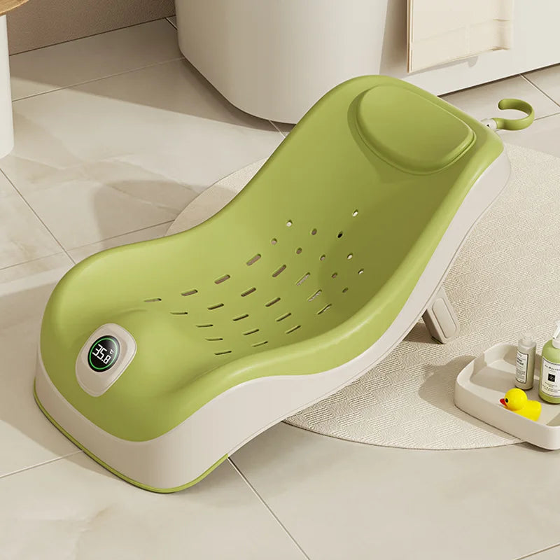 Baby Bath Support Newborn Bathtub With Thermometer