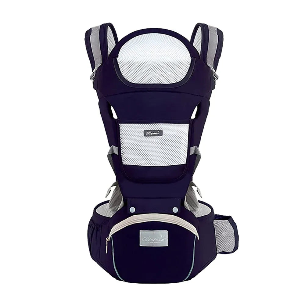 Ergonomic multifuntional hip seat baby carrier