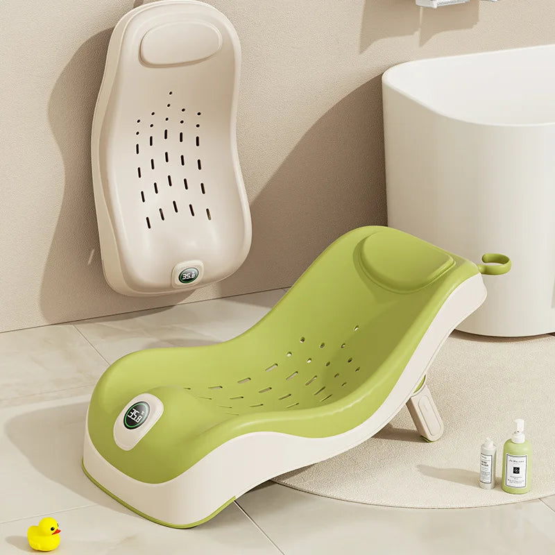 Baby Bath Support Newborn Bathtub With Thermometer