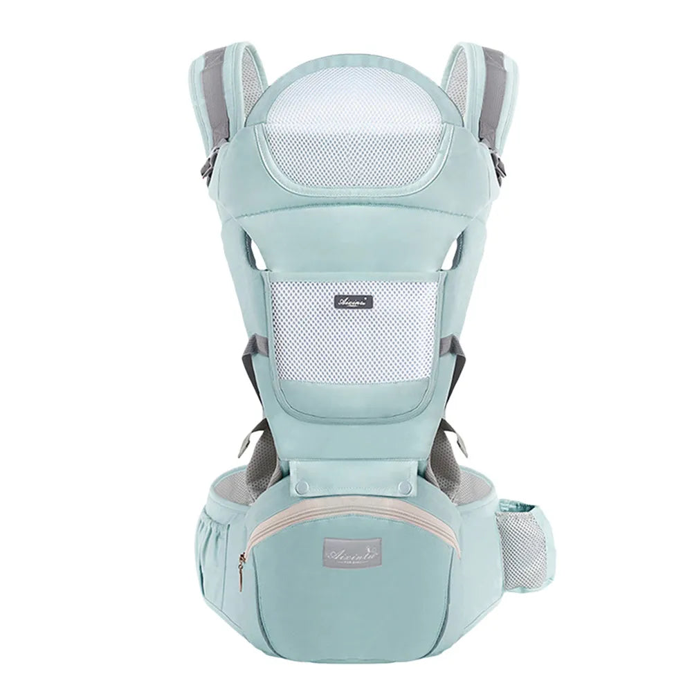 Ergonomic multifuntional hip seat baby carrier