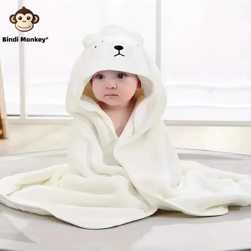 Ultra soft baby bathrobe towel