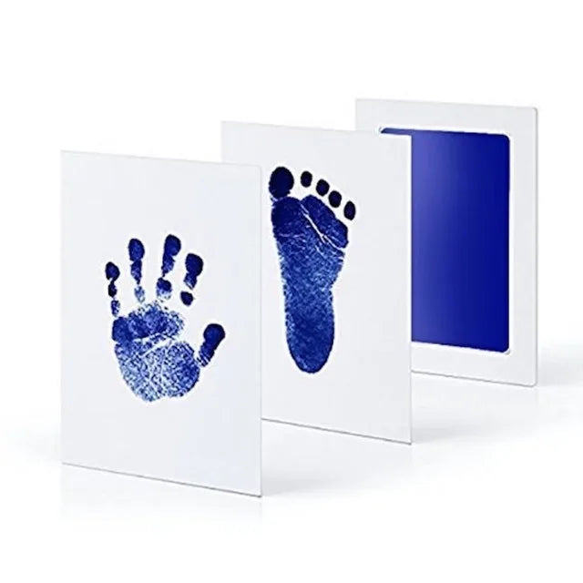 Baby Inkless Print Kit with 2 Special Wipes by Forever Fun Times | Baby Hand and Footprint Kit with 8 12.5*8cm(0-6 months baby) Sheets of Paper