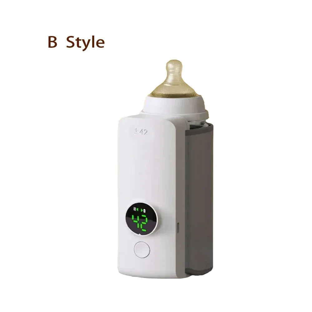 Portable baby bottle warmer with temperature control