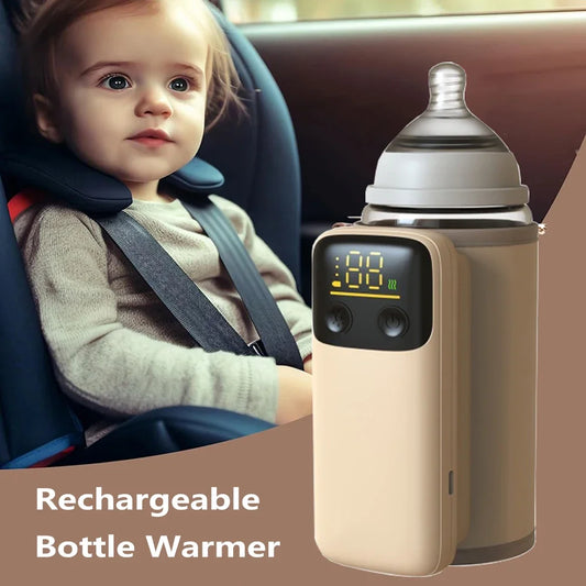 Portable baby bottle warmer with temperature control