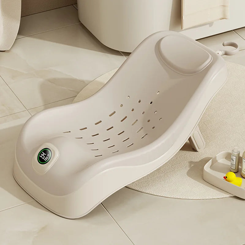 Baby Bath Support Newborn Bathtub With Thermometer