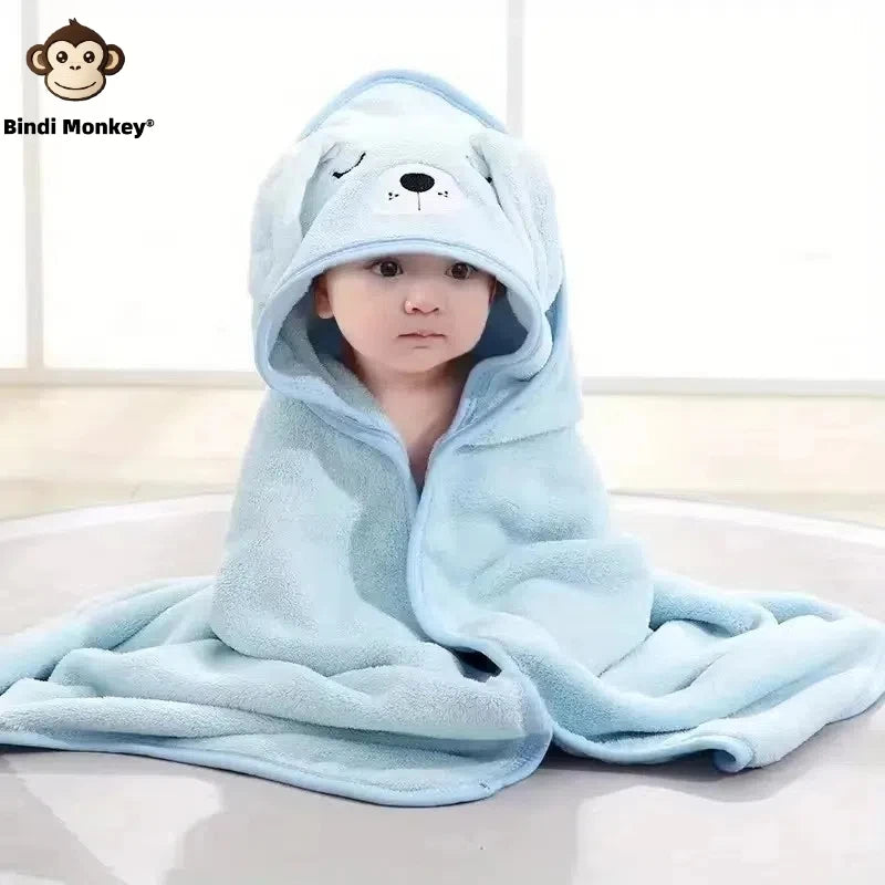 Ultra soft baby bathrobe towel