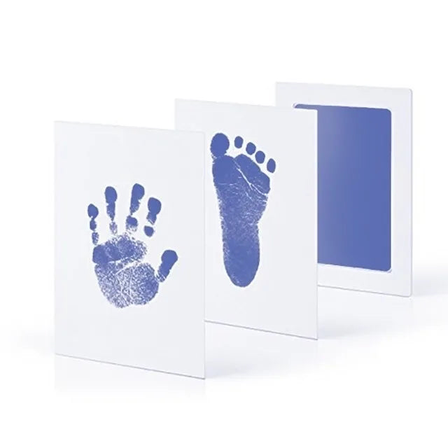 Baby Inkless Print Kit with 2 Special Wipes by Forever Fun Times | Baby Hand and Footprint Kit with 8 12.5*8cm(0-6 months baby) Sheets of Paper