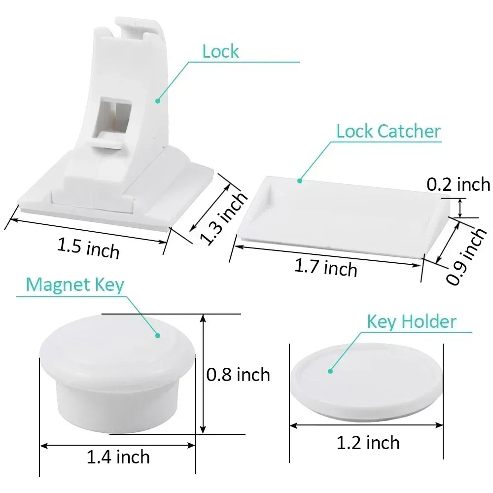 Magnetic Cabinet Locks Child Safety