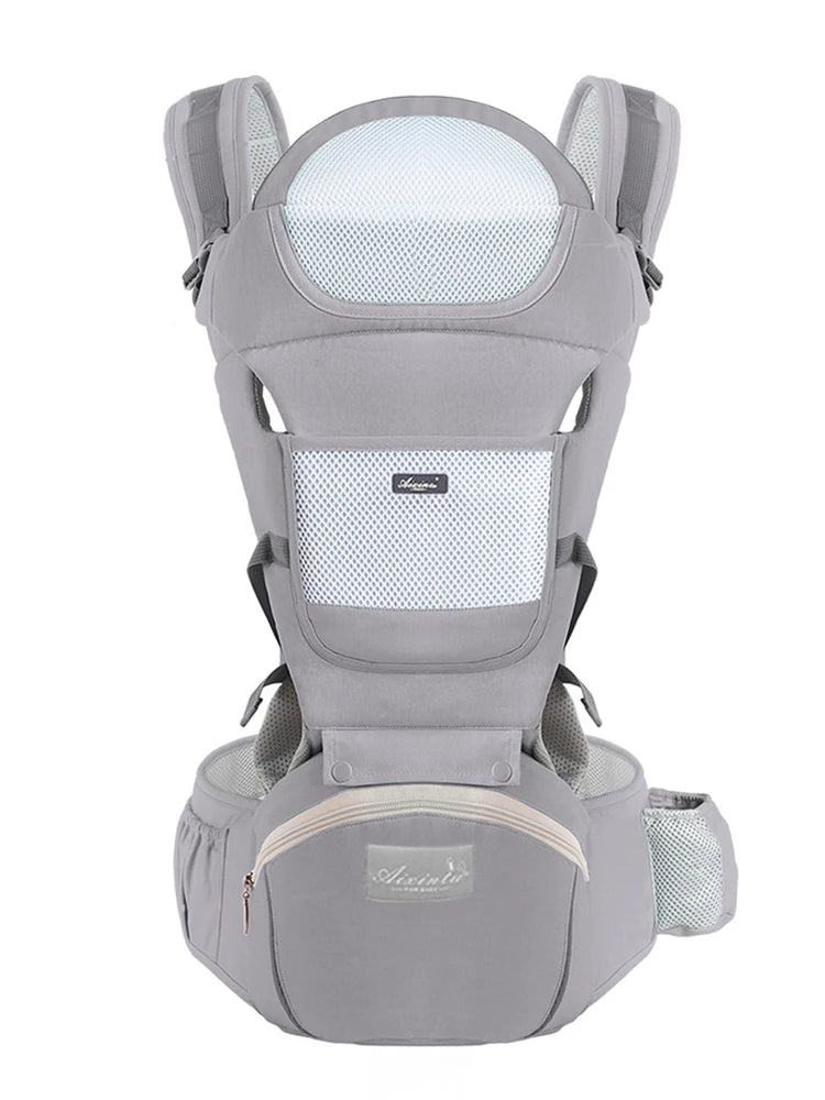 Ergonomic multifuntional hip seat baby carrier